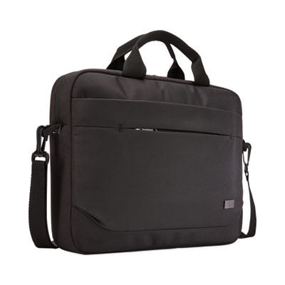 Advantage Laptop Attache, Fits Devices Up To 15.6", Polyester, 16.1 x 2.8 x 13.8, Black