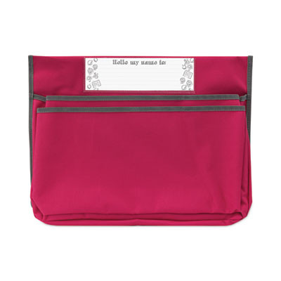 Chair Cubbies For Most Classroom Chair Styles, Large, 18 x 13.25, Fabric/Vinyl, Sunset Red