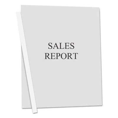 Vinyl Report Covers, 0.13" Capacity, 8.5 X 11, Clear/Clear, 50/Box