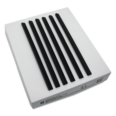 Slide 'N Grip Binding Bars, 40-Sheet Capacity, 11" x 0.25", Black, 100/Box