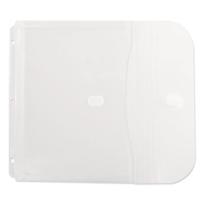 Poly Binder Pockets, 9.25 x 11.5, Clear, 5/Pack