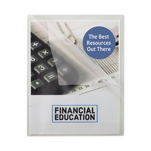 Specialty Project Folders, Letter Size, Clear, 25/Box