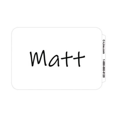 Self-Adhesive Name Badges, 3.5 X 2.25, White, 100/Box
