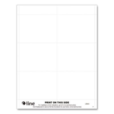 Name Badge Inserts, 4 X 3, White, 60/Pack