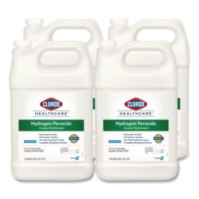 Hydrogen-Peroxide Cleaner/Disinfectant, 1 Gal Bottle, 4/Carton