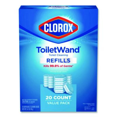 Toiletwand Toilet Cleaning Refills, Toilet Cleaning Scrubbing Pads, Blue/White, 20/Pack