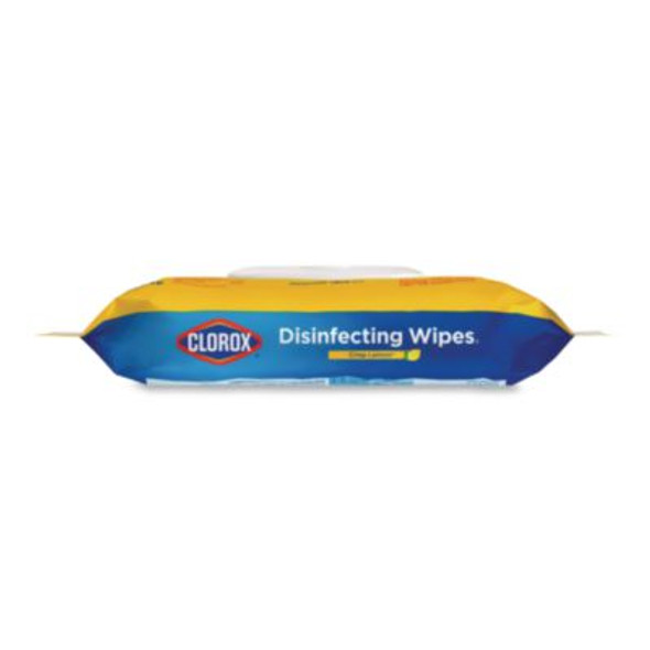 Disinfecting Cleaning Wipes, Flex Pack, 1-Ply, 8 x 7, Lemon Scent, White, 75 Towels/Box