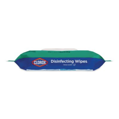 Disinfecting Cleaning Wipes, Flex Pack, 1-Ply, 8 x 7, Fresh Scent, White, 75 Towels/Box, 6 Boxes/Carton