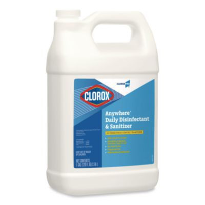 Cloroxpro Anywhere Daily Disinfectant And Sanitizer, Unscented, 128 Oz Bottle, 4/Carton