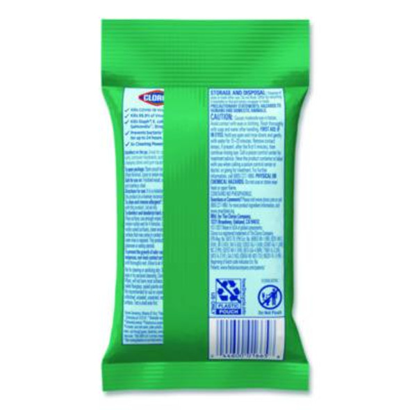 Disinfecting Wipes, On The Go Bleach Free Travel Wipes, 1-Ply, 6.53 x 2.79, Fresh Scent, White, 9/Pack, 24 Packs/Carton