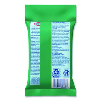 Disinfecting Wipes, On The Go Bleach Free Travel Wipes, 1-Ply, 6.53 x 2.79, Fresh Scent, White, 9/Pack, 24 Packs/Carton