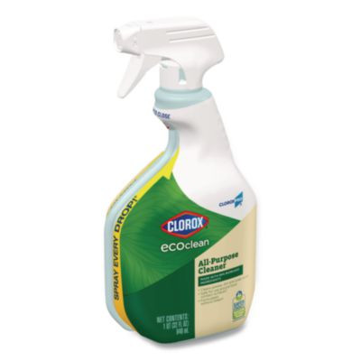 Clorox Pro Ecoclean All-Purpose Cleaner, Unscented, 32 Oz Spray Bottle, 9/Carton