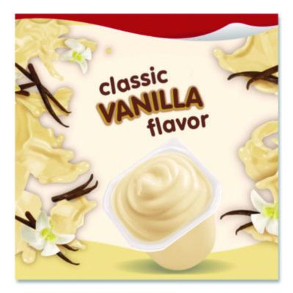 Pudding Cups, Vanilla, 3.5 Oz Cup, 48/Carton