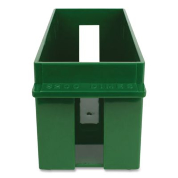 Extra-Capacity Coin Tray, Accommodates $200 In Dimes, 10.5" x 4.75" x 5", Green