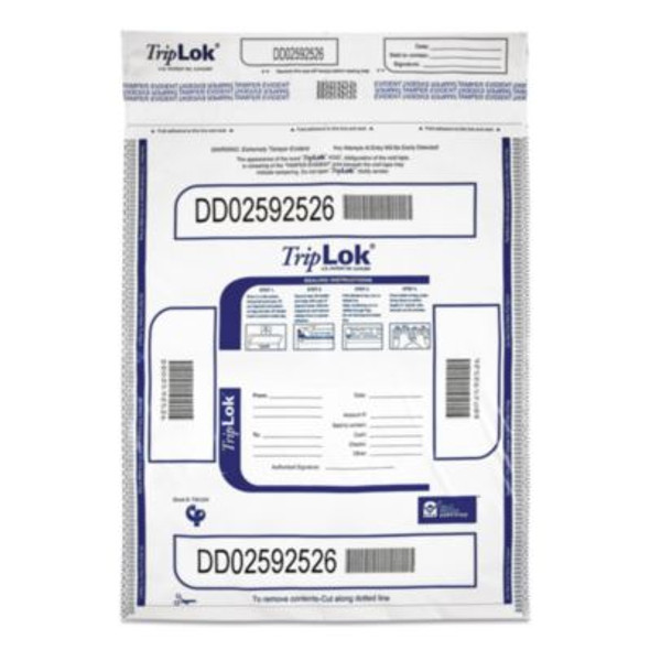 Deposit Bag, Plastic, 12 X 16, White, 100/Pack
