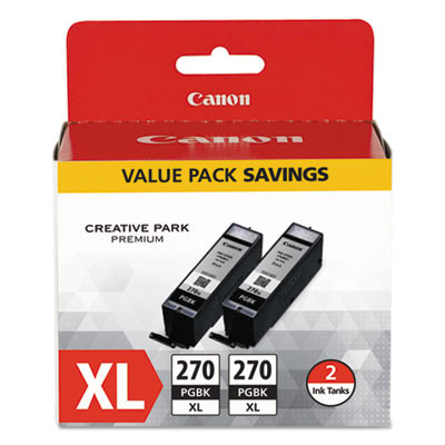 0319c005 (Pgi-270Xl) High-Yield Ink, Black, 2/Pack