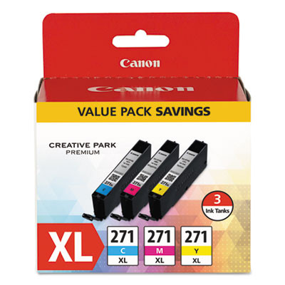 0337c005 (Cli-271Xl) High-Yield Ink, Cyan/Magenta/Yellow