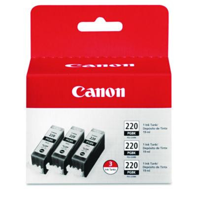2945b004 (Pgi-220) Ink, Black, 3/Pack