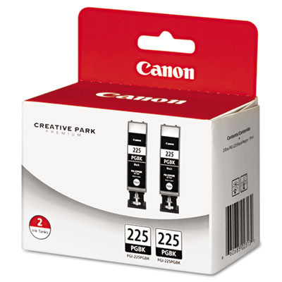 4530b007Aa (Pgi-225) Ink, Black, 2/Pack