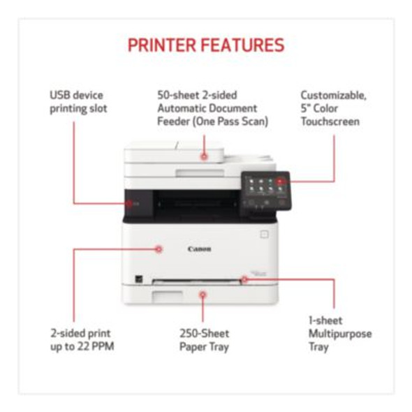 Imageclass Mf656Cdw Wireless Multifunction Laser Printer, Copy/Fax/Print/Scan