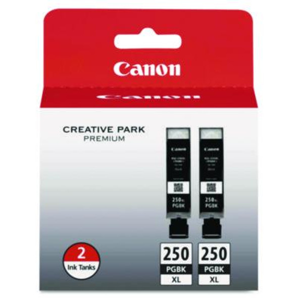 6432b004 (Pgi-250Xl) Chromalife100+ High-Yield Ink, 500 Page-Yield, Black, 2/Pack