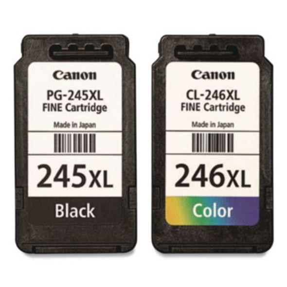 8278b005 (Pg-245Xl/Cl-246Xl) Ink/Paper Combo, 180/300 Page-Yield, Black/Tri-Color