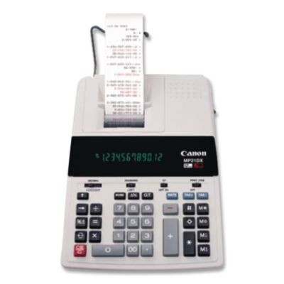 Mp21Dx 12-Digit Ribbon Printing Calculator, Black/Red Print, 3.5 Lines/Sec