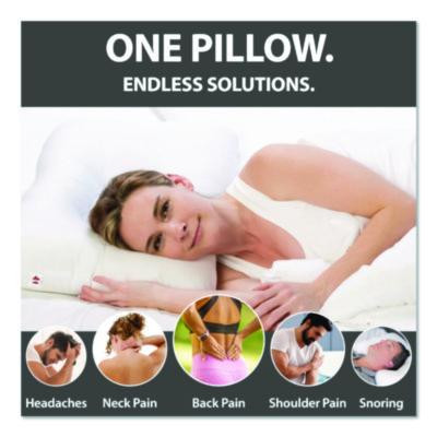 D-Core Cervical Pillow, Mid-Size, 23 X 5 X 15, White