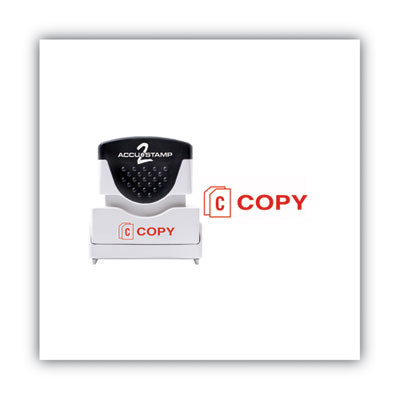 Pre-Inked Shutter Stamp, Red, Copy, 1.63 x 0.5