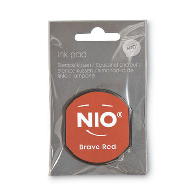 Ink Pad For Nio Stamp With Voucher, 2.75" x 2.75", Brave Red
