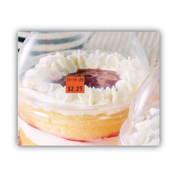 Two-Line Pricemarker Labels, 0.44 X 0.81, Fluorescent Red, 1,000/Roll, 3 Rolls/Box