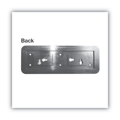 Brushed Metal Office Sign, Employees Only, 9 X 3, Silver