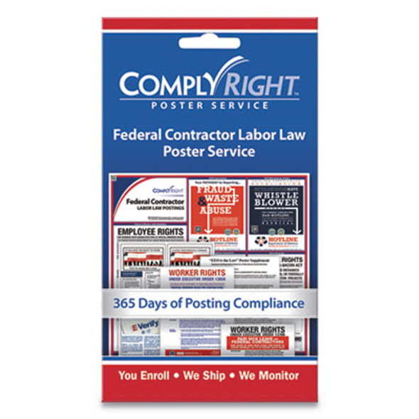 Labor Law Poster Service, "Federal Contractor Labor Law", 4 x 7