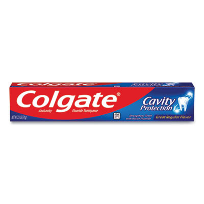 Cavity Protection Toothpaste, Regular Flavor, 2.5 Oz Tube, 24/Carton