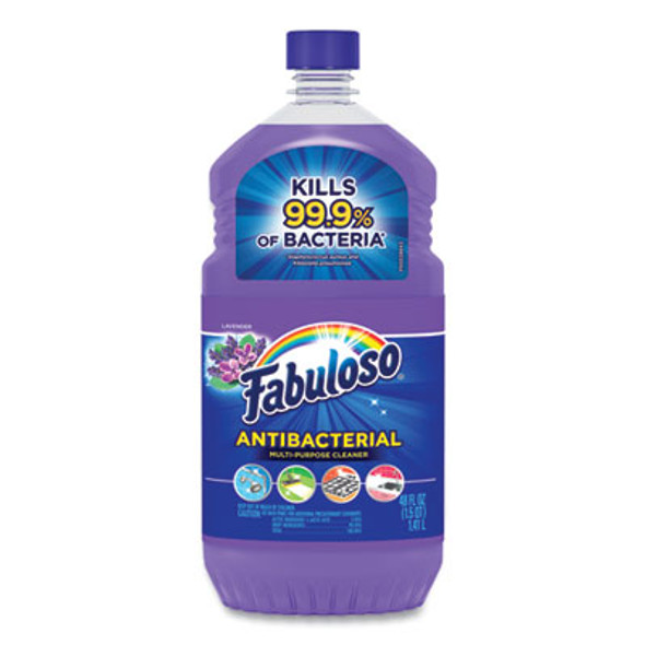Antibacterial Multi-Purpose Cleaner, Lavender Scent, 48 Oz Bottle, 6/Carton