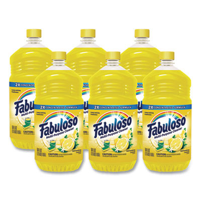 Multi-Use Cleaner, Refreshing Lemon Scent, 56 Oz Bottle, 6/Carton