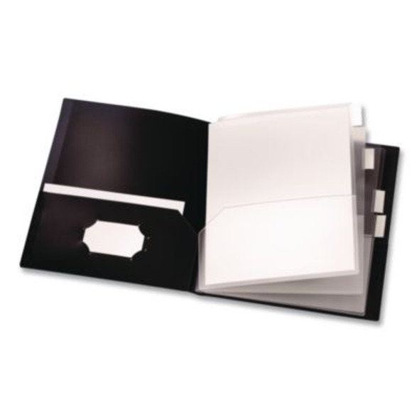 Reportpro 10-Pocket Project Organizer, 8.5 X 11, Clear/Black