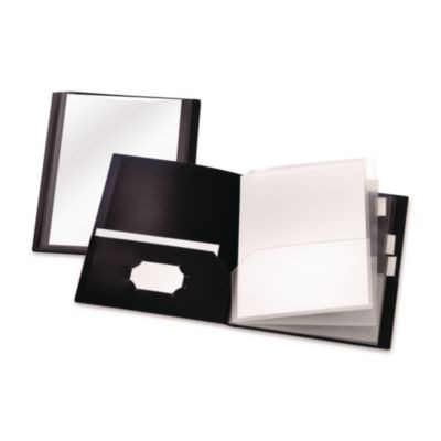 Reportpro 10-Pocket Project Organizer, 8.5 X 11, Clear/Black