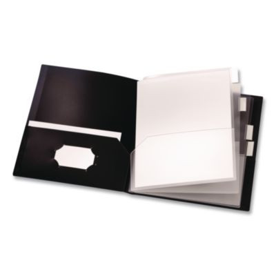Reportpro 10-Pocket Project Organizer, 8.5 X 11, Clear/Black