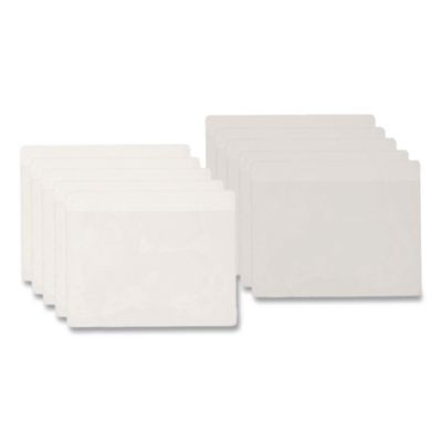 Hold It Poly Business Card Pocket, Top Load, 3.75 x 2.38, Clear, 10/Pack