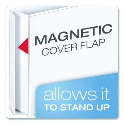 Freestand Easy Open Locking Slant-D Ring Binder, 3 Rings, 3" Capacity, 11 X 8.5, White