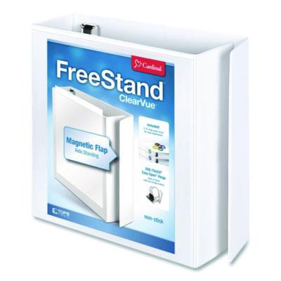 Freestand Easy Open Locking Slant-D Ring Binder, 3 Rings, 3" Capacity, 11 X 8.5, White