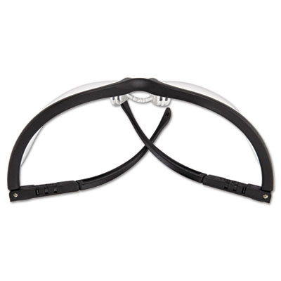 Klondike Safety Glasses, Matte Black Half Frame, Clear Dual Anti-Fog Lens