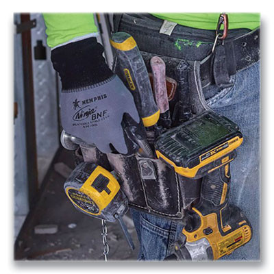 Ninja Nitrile Coating Nylon/Spandex Gloves, Large, Black/Gray, 12 Pairs