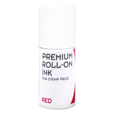 Premium Roll-On Ink, 2 Oz, Red