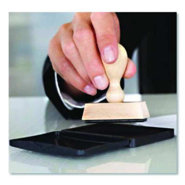 2000 Plus One-Color Felt Stamp Pad, #2, 6.25" X 3.5", Black