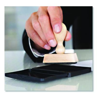 2000 Plus One-Color Felt Stamp Pad, #2, 6.25" X 3.5", Black