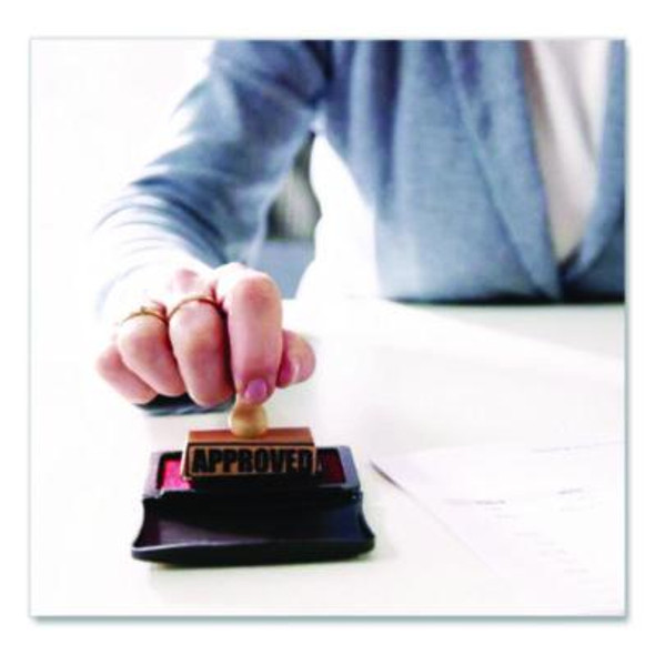 2000 Plus One-Color Felt Stamp Pad, #1, 4.25" X 2.75", Red