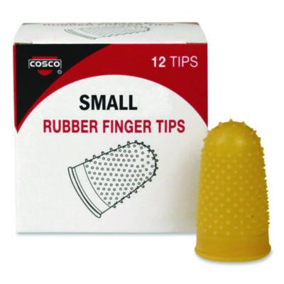 Fingertip Pads, Size 11, Small, Amber, 12/Pack