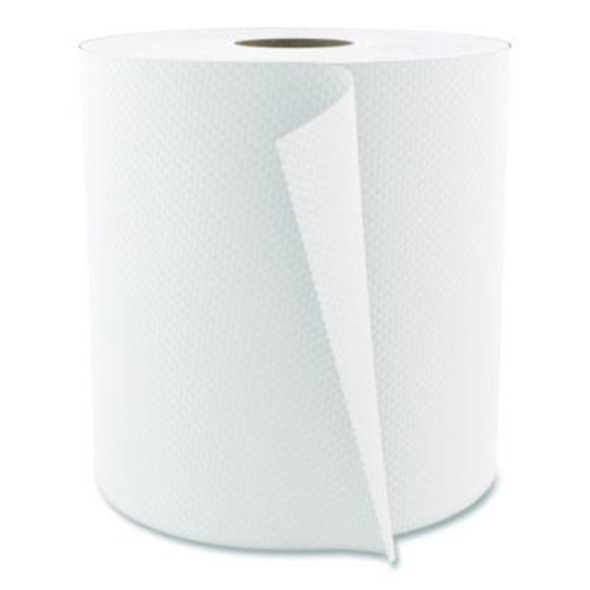 Select Roll Paper Towels, 1-Ply, 7.9" x 800 Ft, White, 6 Rolls/Carton